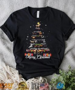 Horses Xmas Tree Merry Christmas Shirt