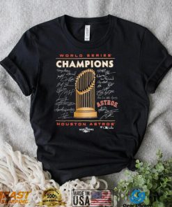 Houston Astros 2022 World Series Champions Signature Roster T Shirt