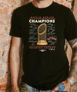 Houston Astros 2022 World Series Champions Signature Roster T Shirt