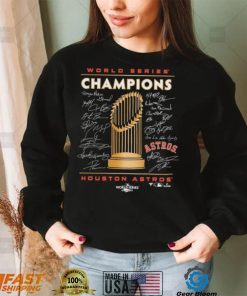 Houston Astros 2022 World Series Champions Signature Roster T Shirt