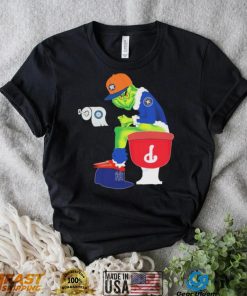 Houston Astros Grinch Shitting On Toilet Philadelphia Phillies, New York Yankees And Seattle Mariners Shirt