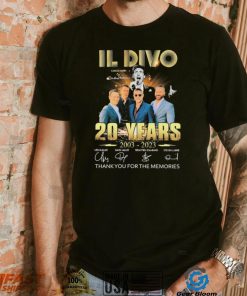 IL Divo Carlos Marin 20 Years 2003 2023 Thank You For The Memories Signature Shirt