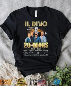 IL Divo Carlos Marin 20 Years 2003 2023 Thank You For The Memories Signature Shirt