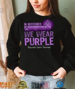 In November We Wear Purple Pancreatic Cancer Awareness T Shirt