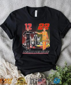 Indycar Will Power And Nascar Joey Logano Team Penske Signatures Shirt