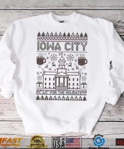 Iowa City Lit For The Holidays Ugly Sweatshirt