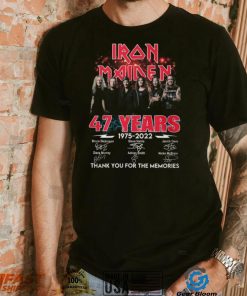 Iron Maiden 47 Years 1975 2022 Thank You For The Memories T Shirt