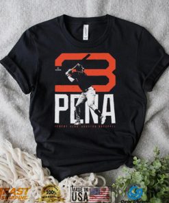 Jeremy Pena Houston Astros Bold Number 2022 Shirt