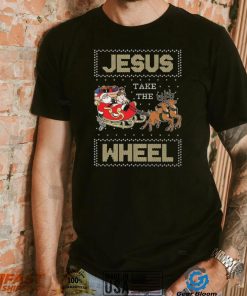 Jesus Take The Wheel Tacky Christmas Ugly Shirt