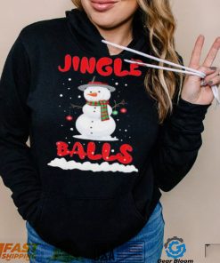 Jingle Balls Tinsel Tits Couple Christmas Snowman Shirt