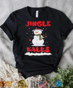 Jingle Balls Tinsel Tits Couple Christmas Snowman Shirt