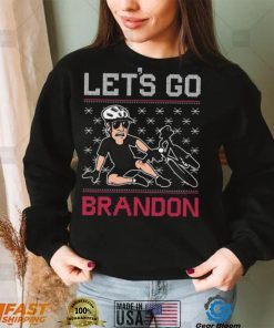 Joe Biden Falls Off Bike Let’s Go Brandon Christmas Ugly Shirt