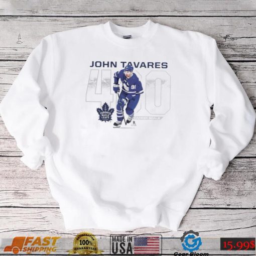 John Tavares Toronto Maple Leafs 400 Career Goals Shirt