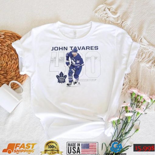 John Tavares Toronto Maple Leafs 400 Career Goals Shirt