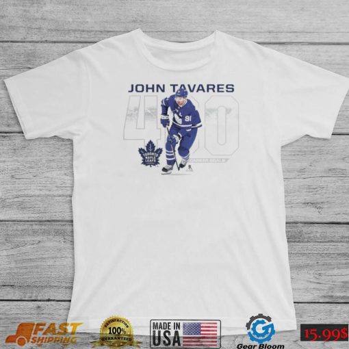 John Tavares Toronto Maple Leafs 400 Career Goals Shirt