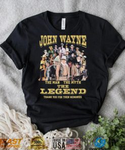 John Wayne The Man The Myth The Legend Thank You For The Memories Signatures Shirt