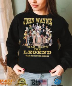 John Wayne The Man The Myth The Legend Thank You For The Memories Signatures Shirt