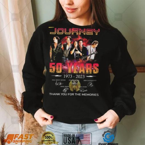 Journey 50 Years 1973  2023 Thank You For The Memories T Shirt