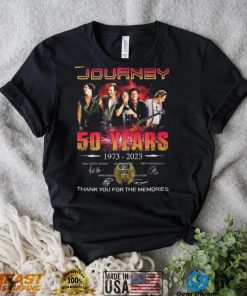 Journey 50 Years 1973 2023 Thank You For The Memories T Shirt