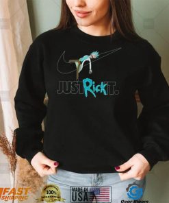 Just Rick It Nike Logo Rick And Morty Cartoon Unisex Sweatshirt