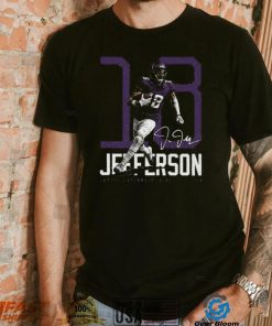 Justin Jefferson Minnesota Wide Receiver Bold Number Signature Shirt