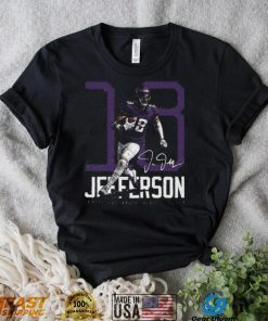 Justin Jefferson Minnesota Wide Receiver Bold Number Signature Shirt