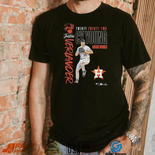 Justin Verlander Houston Astros 2022 AL Cy Young Award Winner Shirt