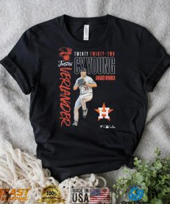 Justin Verlander Houston Astros 2022 AL Cy Young Award Winner Shirt