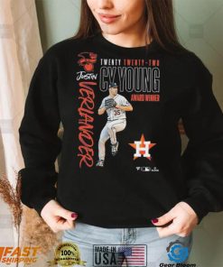 Justin Verlander Houston Astros 2022 AL Cy Young Award Winner Shirt