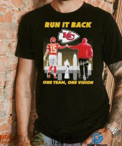 KC Chiefs Patrick Mahomes And Andy Reid Run It Back One Team, One Vision Signatures Shirt