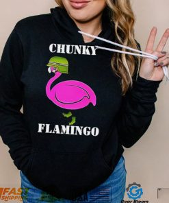 Chunky Flamingo veteran hat art shirt