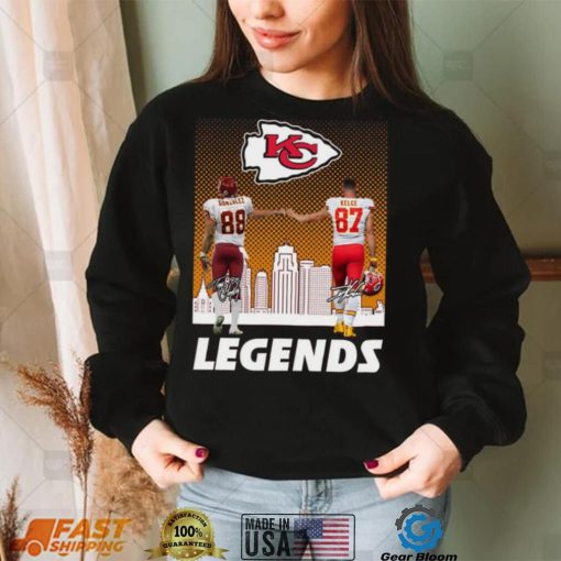 Kansas City Chiefs Gonzalez Kelce Legends City Signatures Signature Shirt