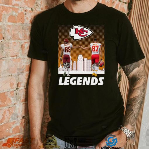 Kansas City Chiefs Gonzalez Kelce Legends City Signatures Signature Shirt