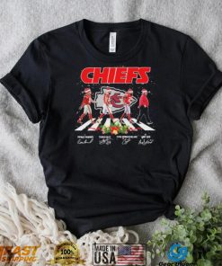 Kansas City Chiefs Team Abbey Road Christmas Signatures Shirt