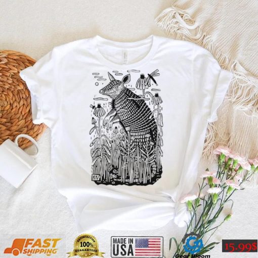 Kathleen Neeley Ok Fauna Armadillo art shirt