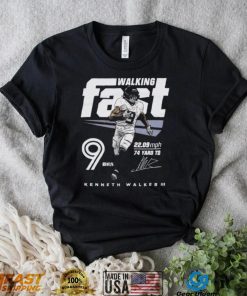 Kenneth Walker Seattle Seahawks Walking Fast Signature Shirt