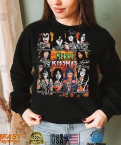 Kiss Band Merry Kissmas Christmas Signatures Shirt