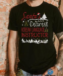 Korean Language Instructor Xmas Job Cute Christmas Shirt