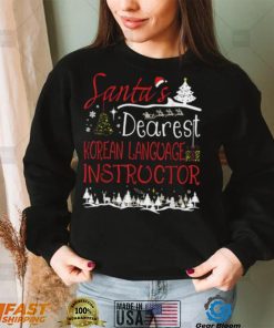 Korean Language Instructor Xmas Job Cute Christmas Shirt