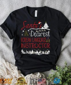 Korean Language Instructor Xmas Job Cute Christmas Shirt