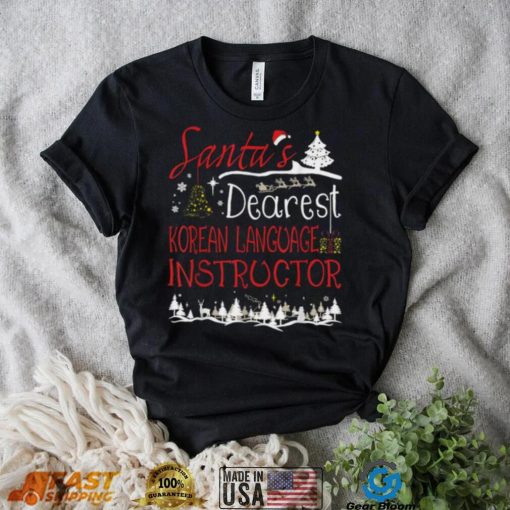 Korean Language Instructor Xmas Job Cute Christmas Shirt