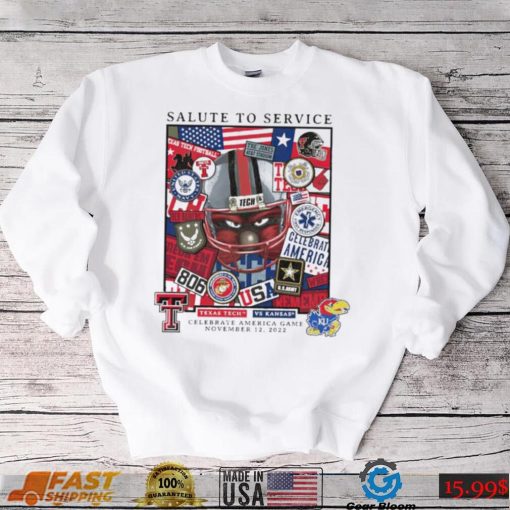 Texas Tech vs. Ku 2022 Salute to service T Shirt