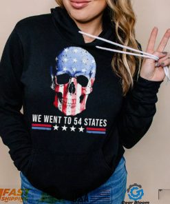 Skull We Went To 54 States T Shirt