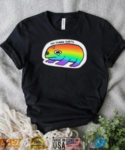 LGBT Frog my Tummy hurts art shirt