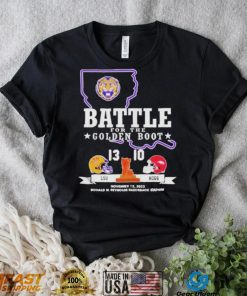 LSU Tiger 13 10 Arkansas Razorback Football Battle For The Golden Boot 2022 Final Score Shirt