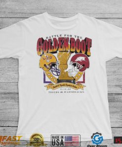 LSU Tiger Vs Arkansas Razorbacks Battle For The Golden Boot 2022 Gameday Matchup Shirt