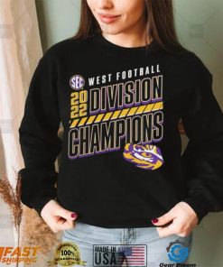 LSU Tigers Champions SEC West Division Football 2022 shirt