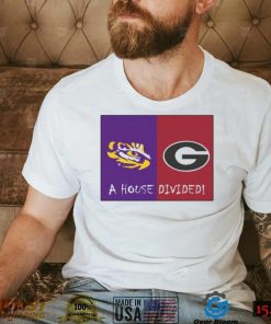 LSU Tigers Vs Georgia Bulldogs A House Divided 2022 Shirt