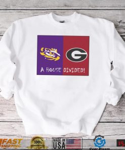 LSU Tigers Vs Georgia Bulldogs A House Divided 2022 Shirt