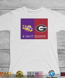 LSU Tigers Vs Georgia Bulldogs A House Divided 2022 Shirt